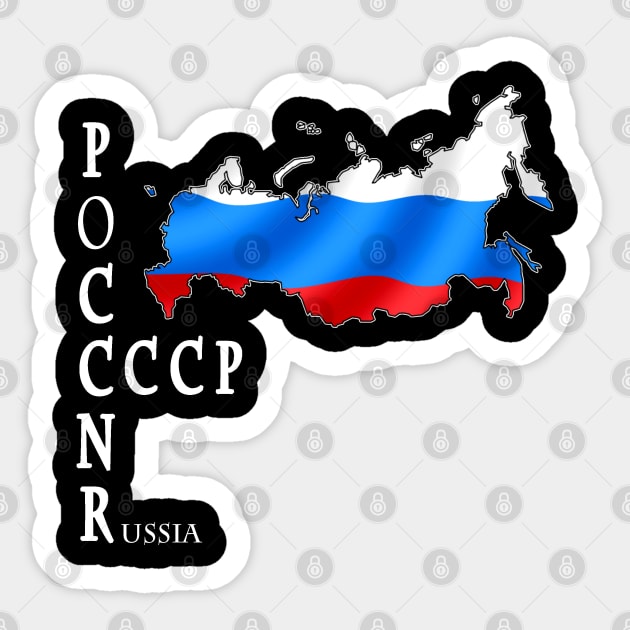 poccnr, cccp, russia, flag Sticker by hottehue